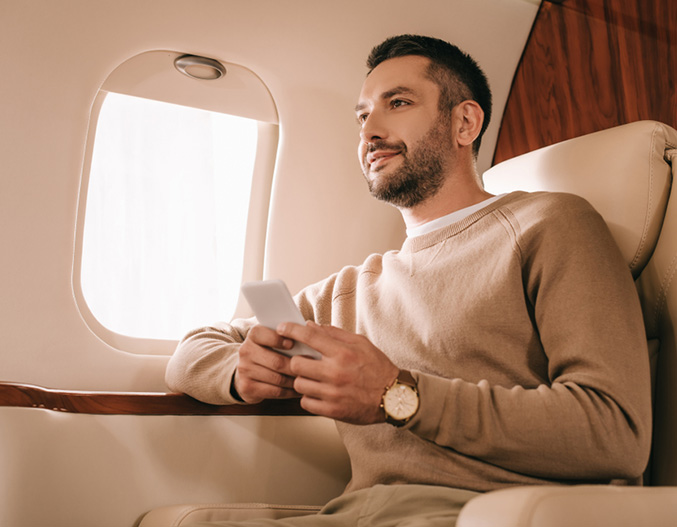 Usage d’avion privé à titre de passager