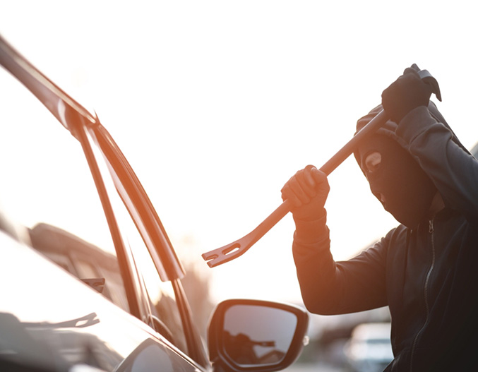 Vol suite à un accident couvert